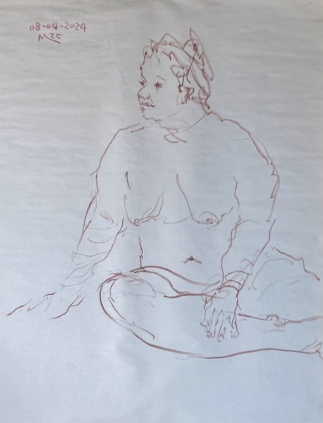 Human Figure, left-hand sketch